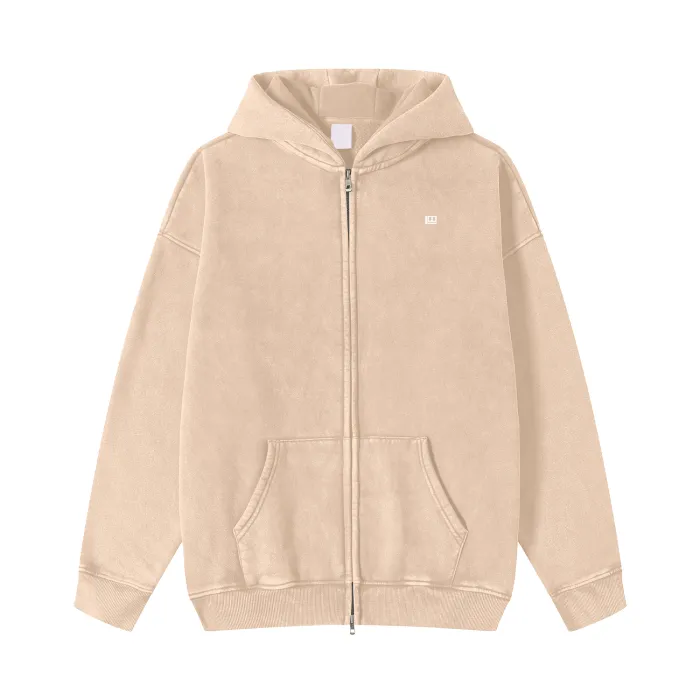 Brushed Fleece Zip Hoodie