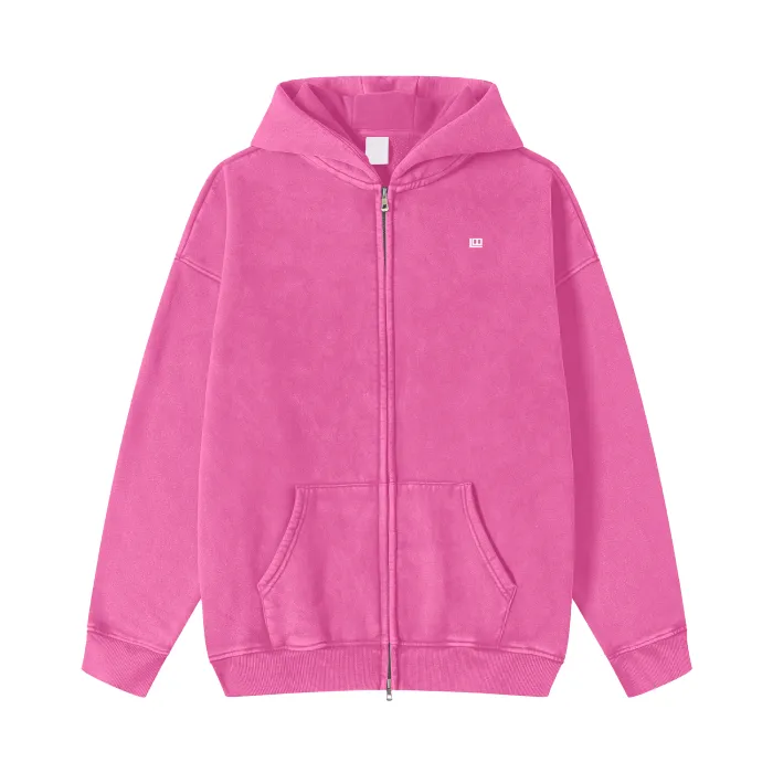 Brushed Fleece Zip Hoodie