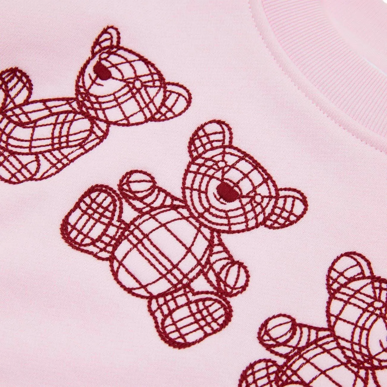 Burberry Baby Girls Pink Bear Sweatshirt