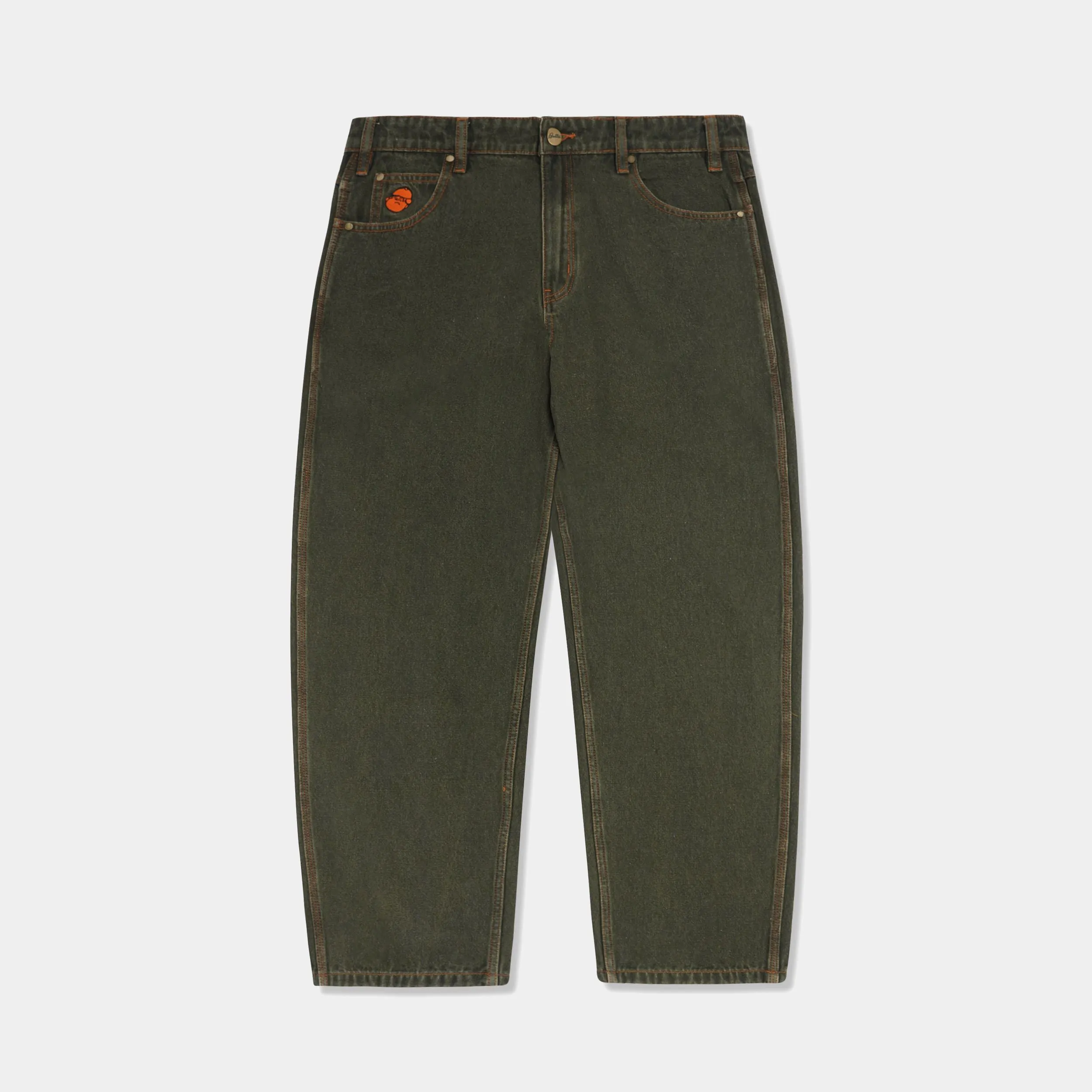 BUTTER GOODS SANTOSUOSSO DENIM JEANS - DARK ARMY WASH