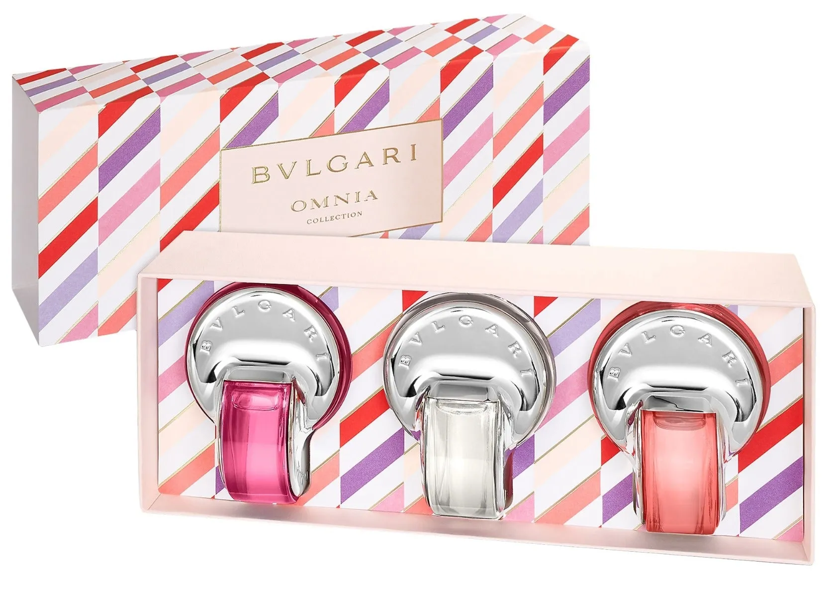 BVLGARI OMNIA (CORAL   CRYSTALLINE   PINK SAPPHIRE) FOR WOMEN MINI SET EDT 3x5 ml