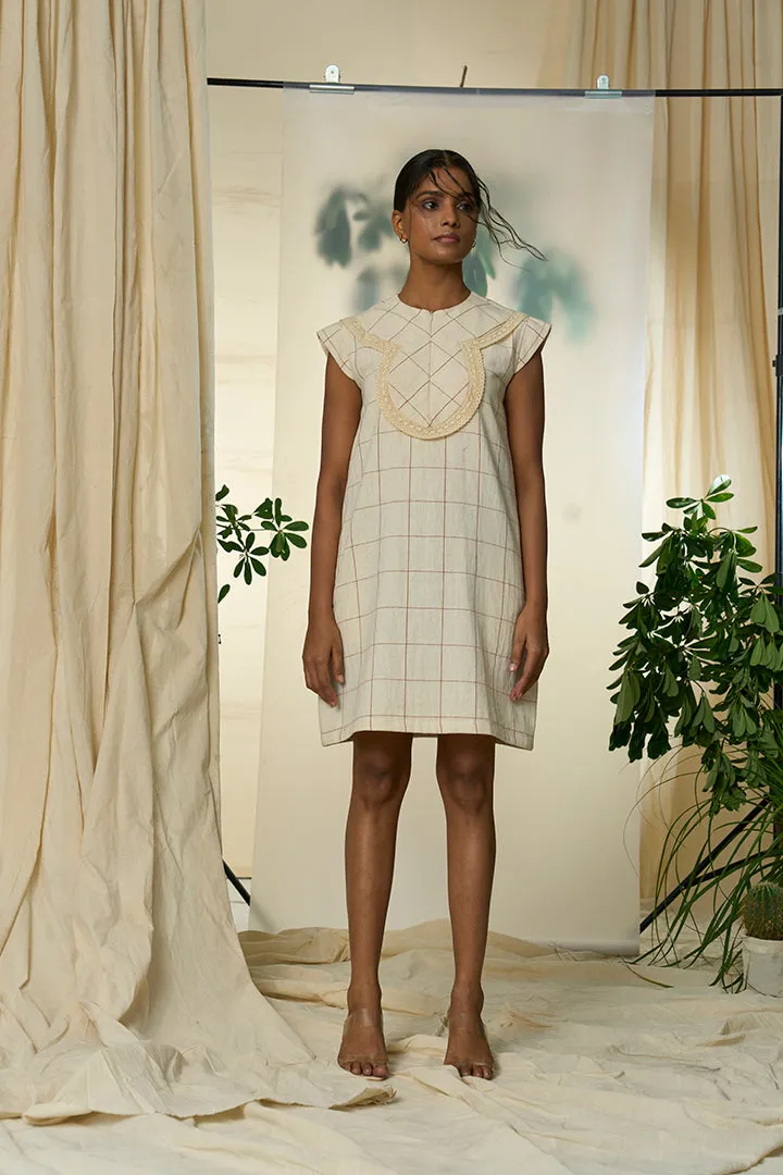 Candy Cane Kala Cotton Round Yoke Dress