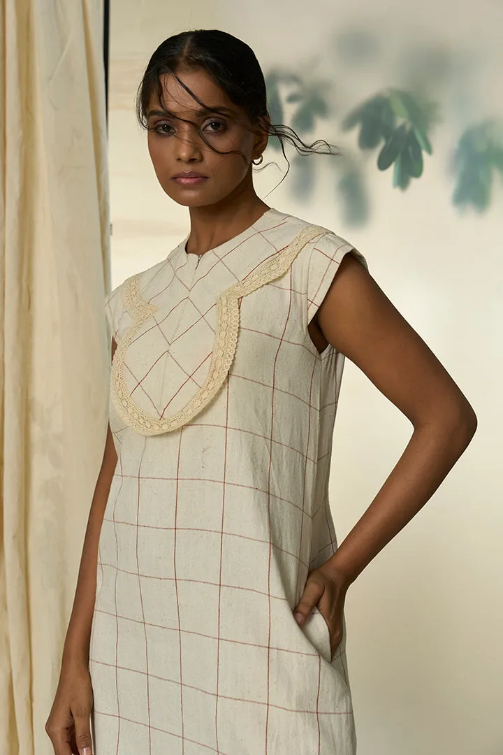 Candy Cane Kala Cotton Round Yoke Dress
