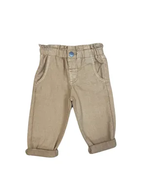 Capri en jeans sable RomyAksel pour fille 3 à 8 ans