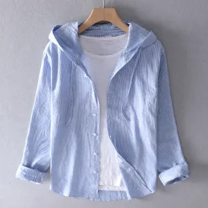 Celest | Lightweight Hooded Blouse
