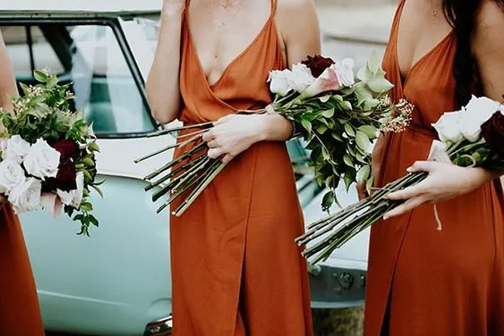 Cheap Simple Sexy Side Split Long Bridesmaid Dresses, BG51244