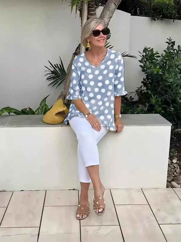 Chloe - Trendy V-Neck Blouse