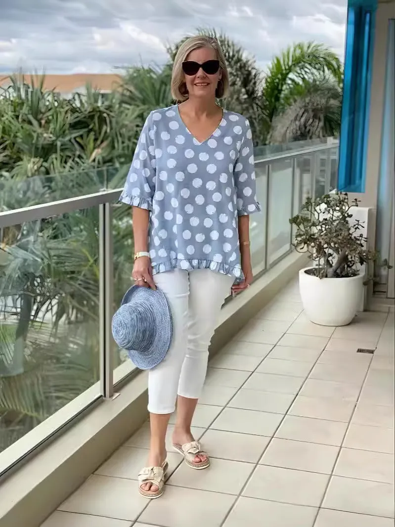 Chloe - Trendy V-Neck Blouse
