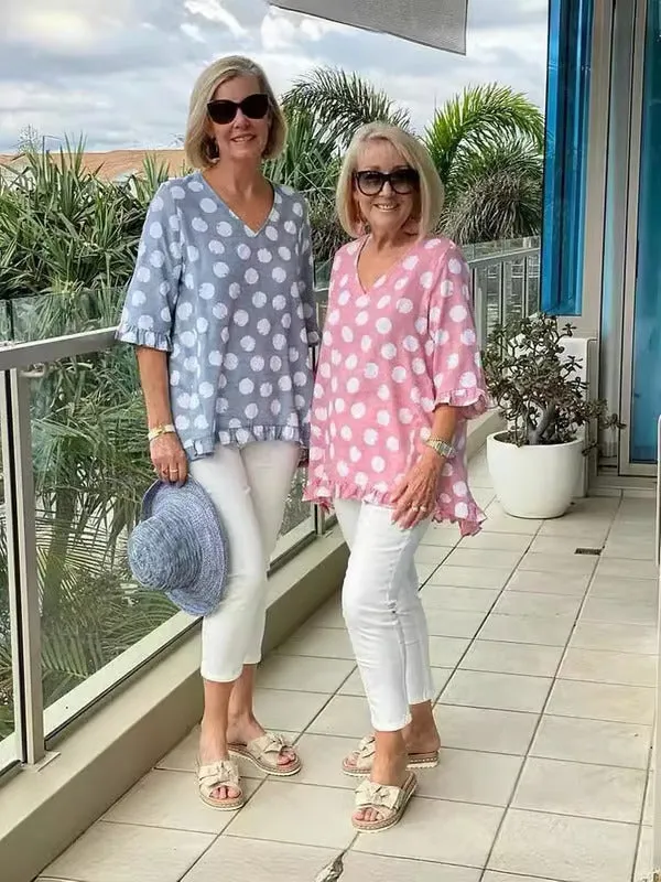 Chloe - Trendy V-Neck Blouse