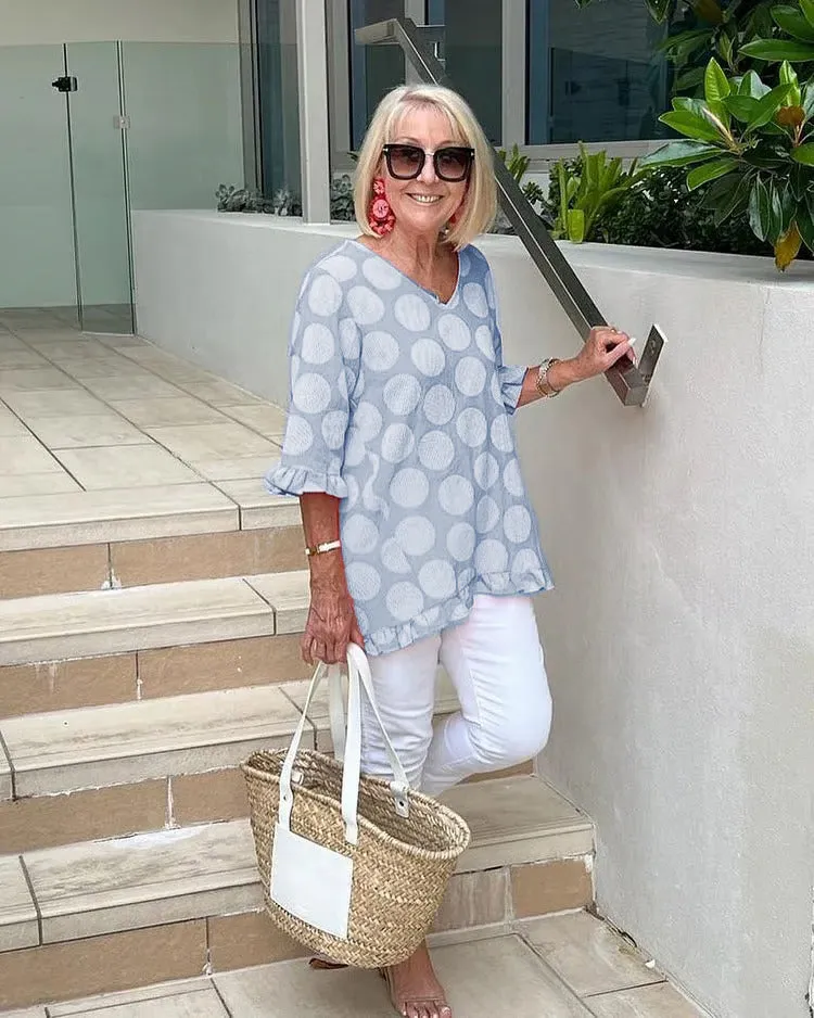 Chloe - Trendy V-Neck Blouse
