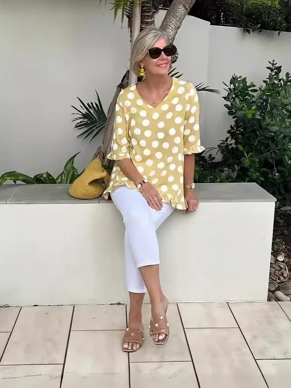 Chloe - Trendy V-Neck Blouse