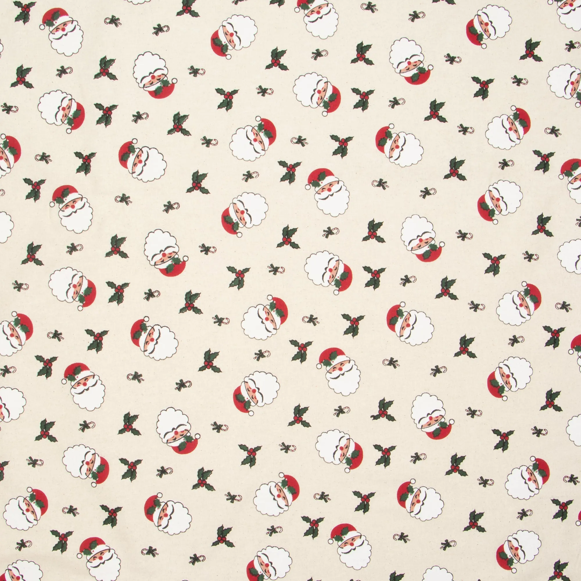 Christmas Cotton Santa Faces