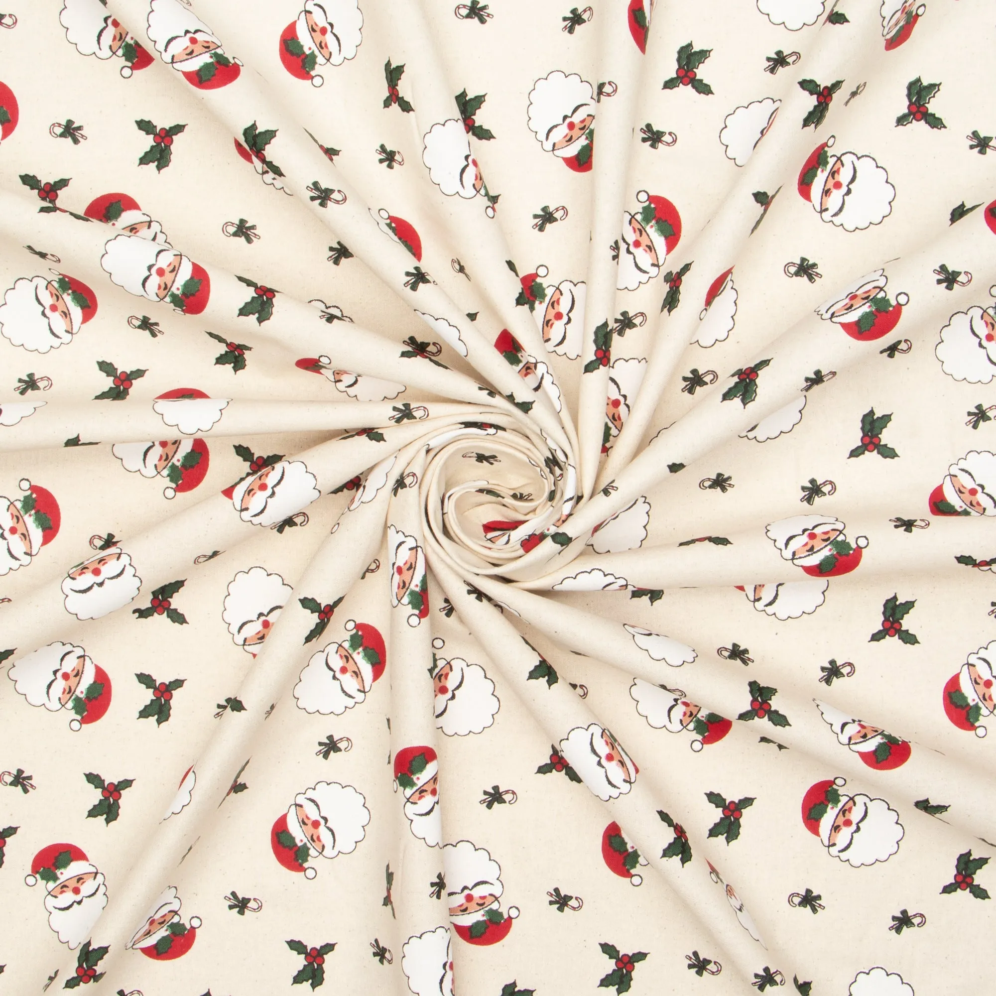 Christmas Cotton Santa Faces