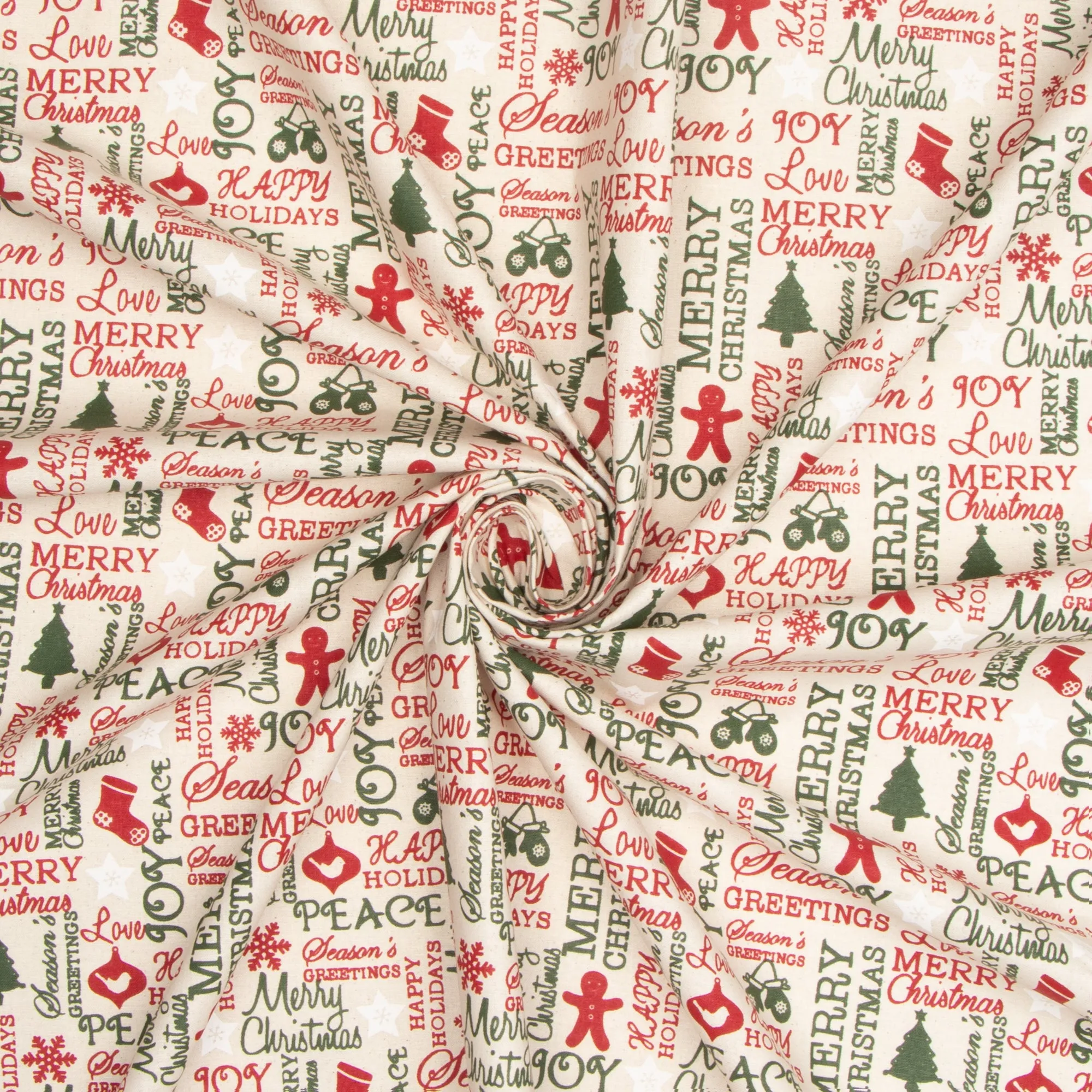 Christmas Cotton Xmas Greetings
