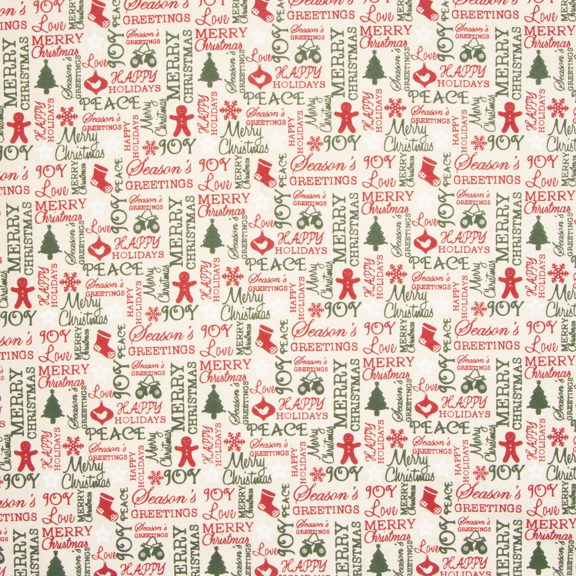 Christmas Cotton Xmas Greetings