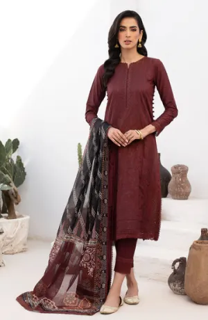 Classic Pakistani Salwar Kameez with Dupatta Maroon Dress