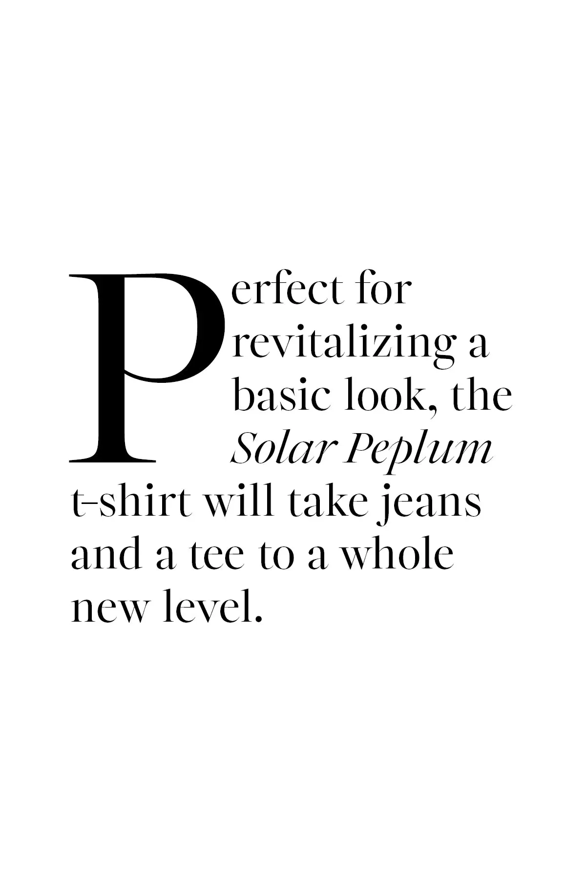 Coop Solar Peplum Top