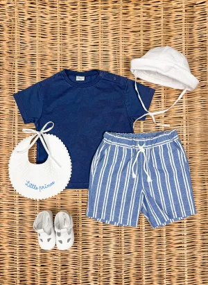 Cotton Striped Shorts