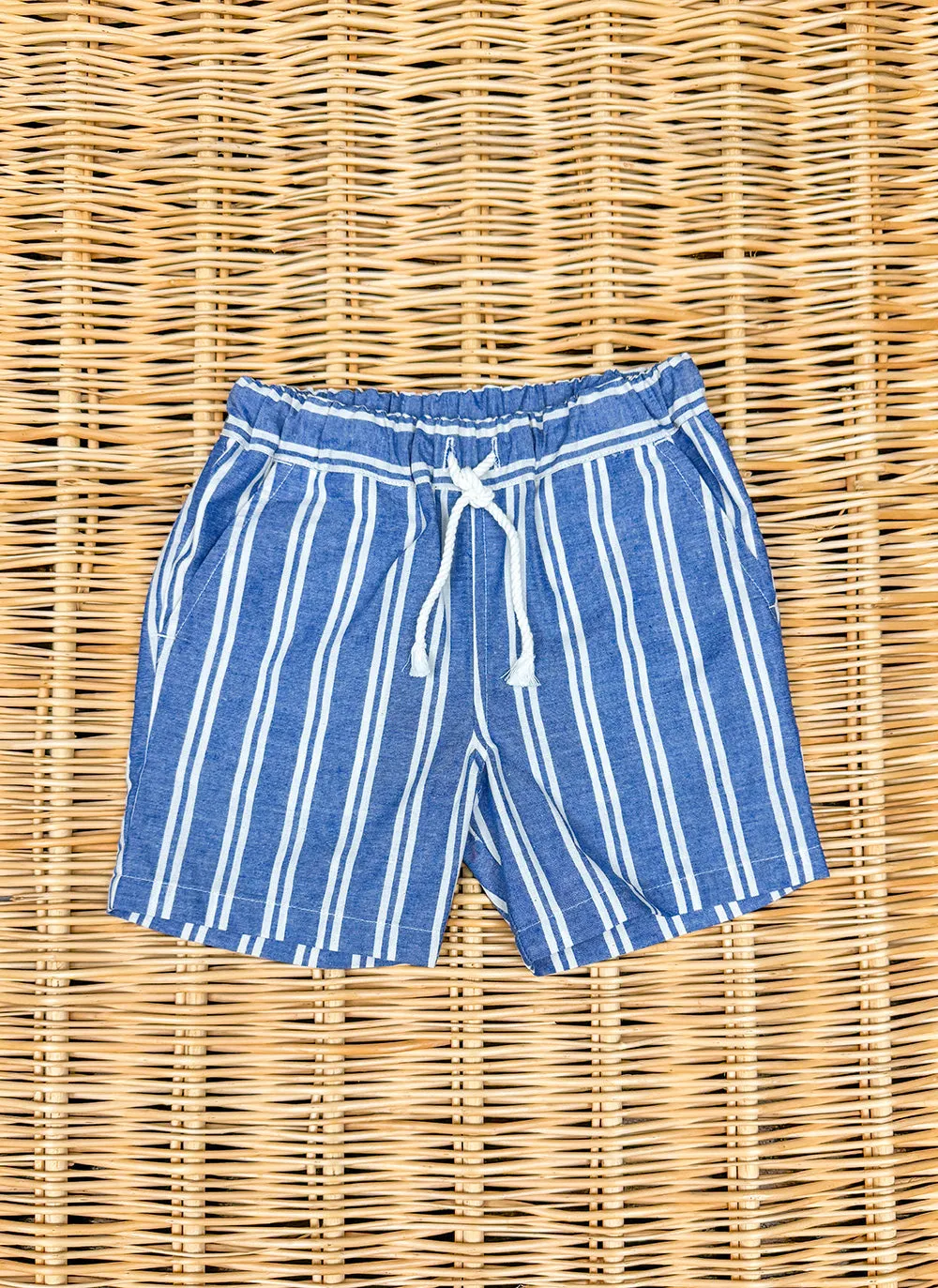 Cotton Striped Shorts
