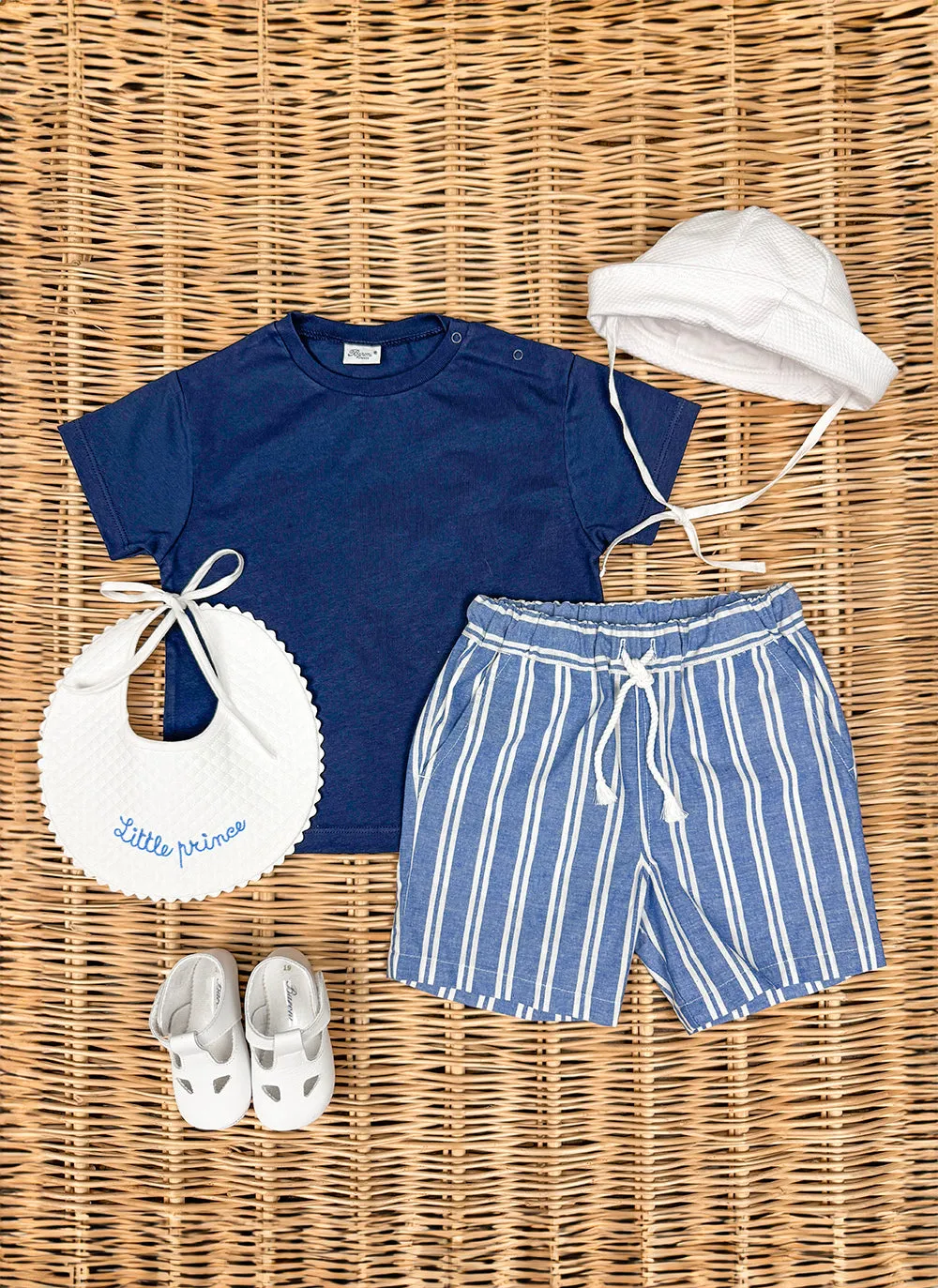 Cotton Striped Shorts