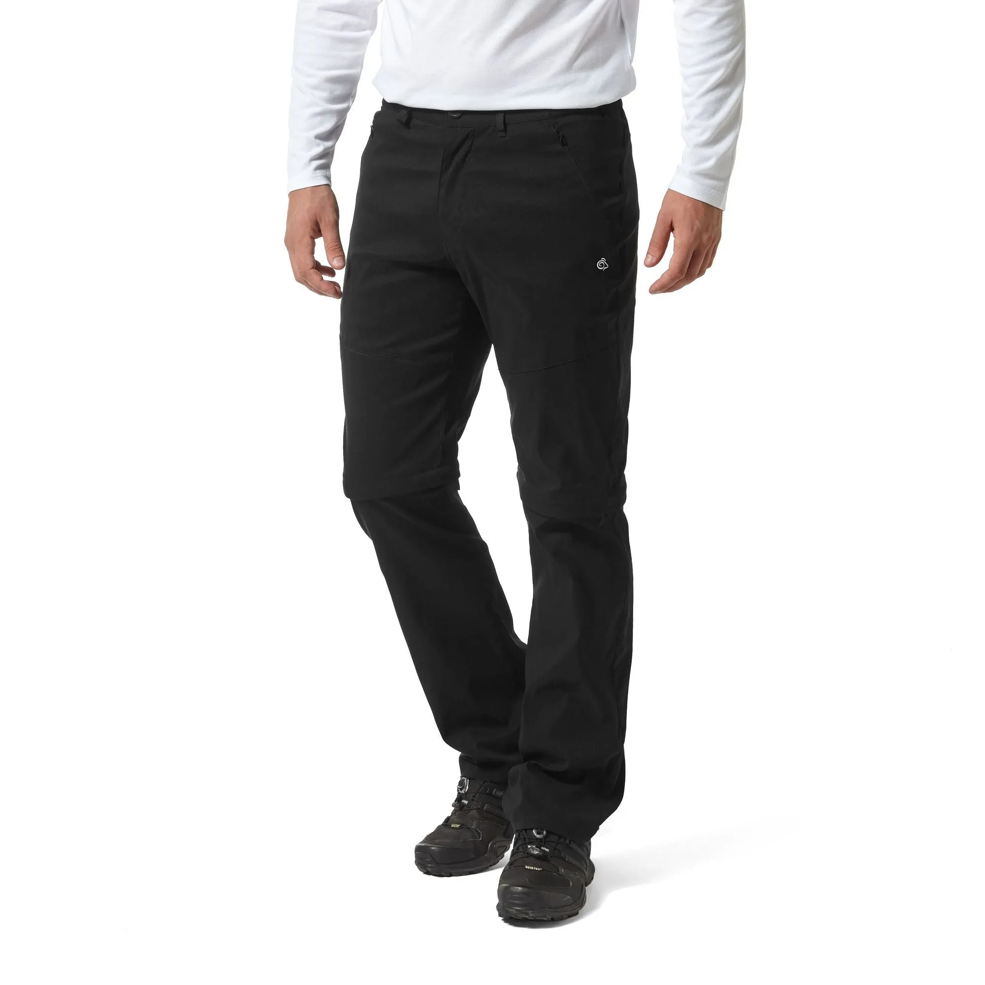Craghoppers Men's Kiwi Pro II Convertible Trousers Black CMJ495