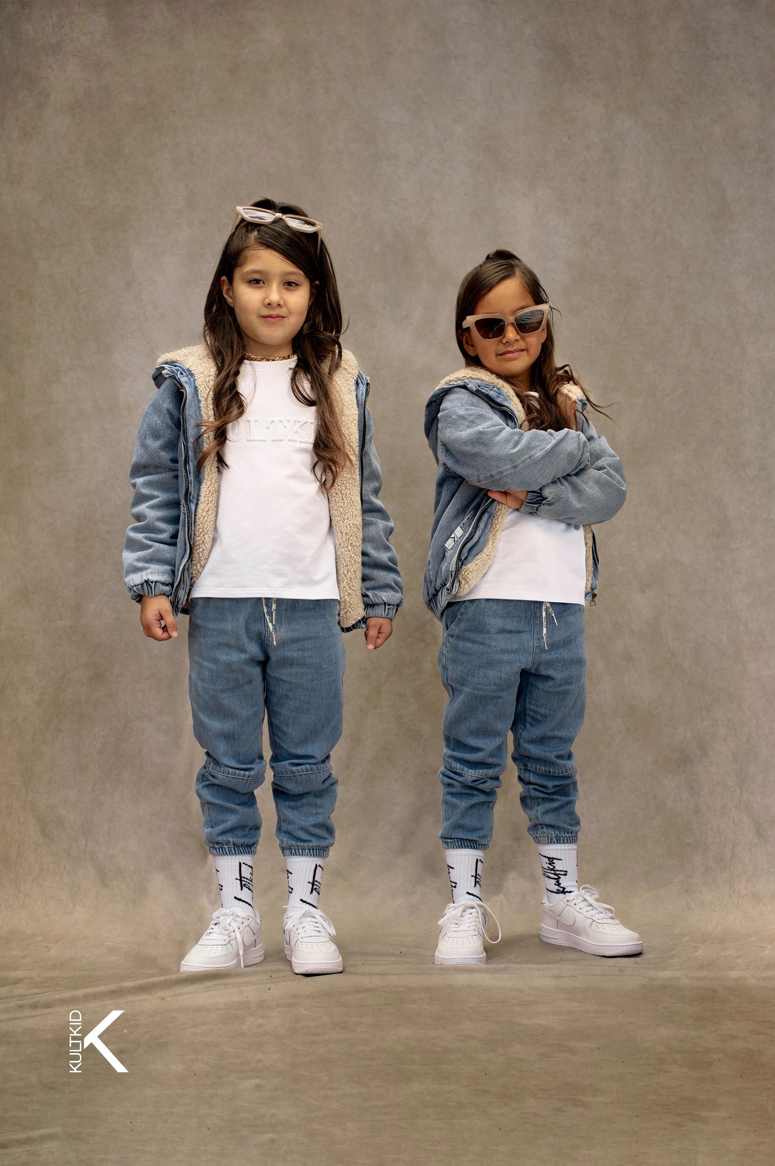 Denim Hooded Jacket with Borg Lining