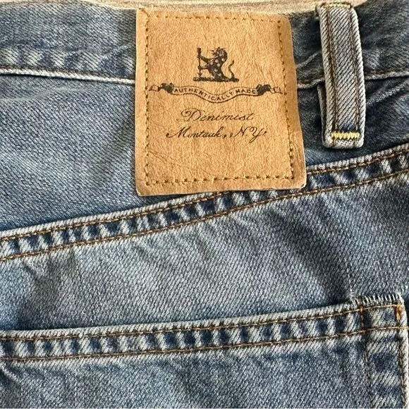 Denimist x Free People Nic Mid Rise Cutoff Distressed Denim Shorts New!