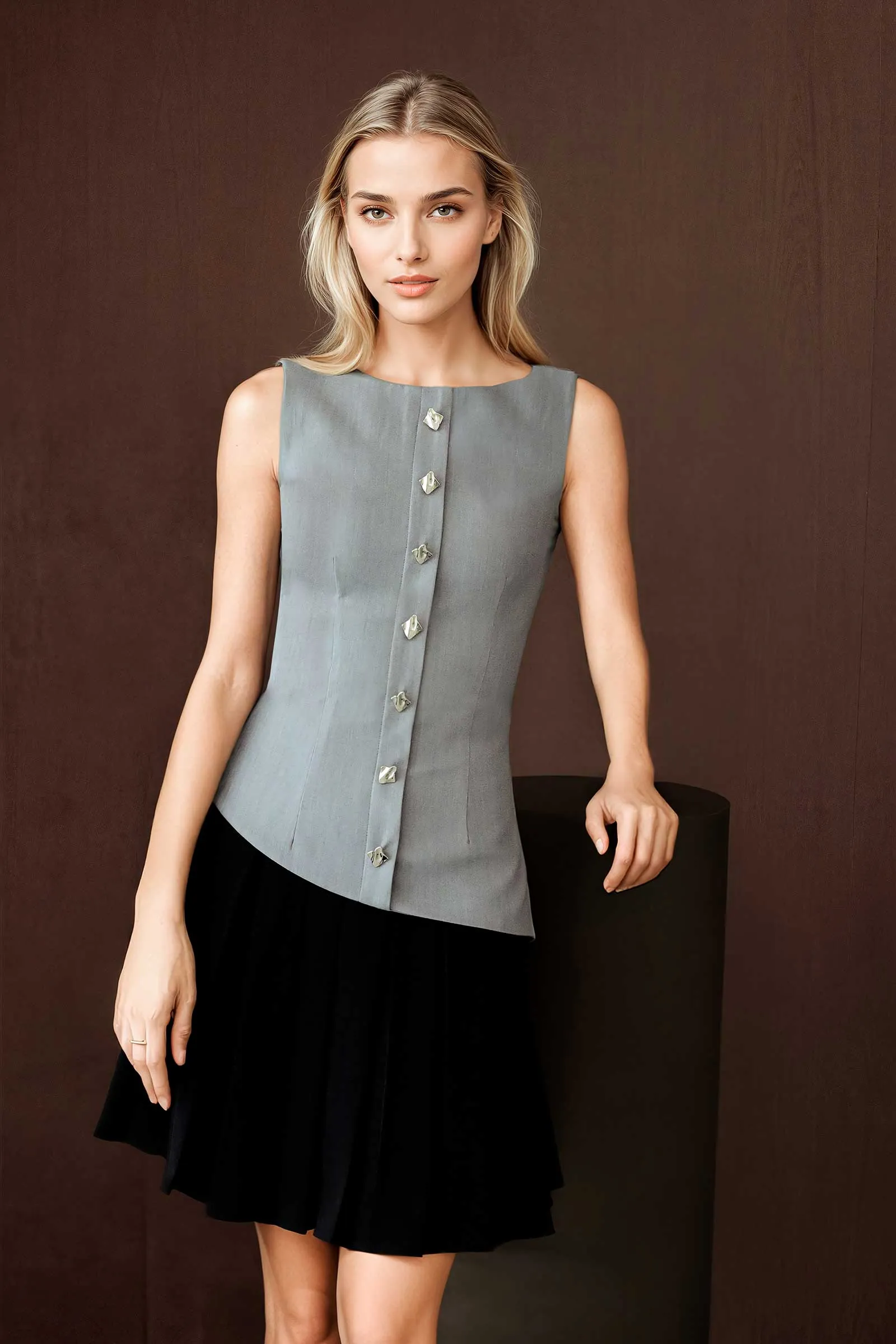 Derse Dress (Greyish Mauve)