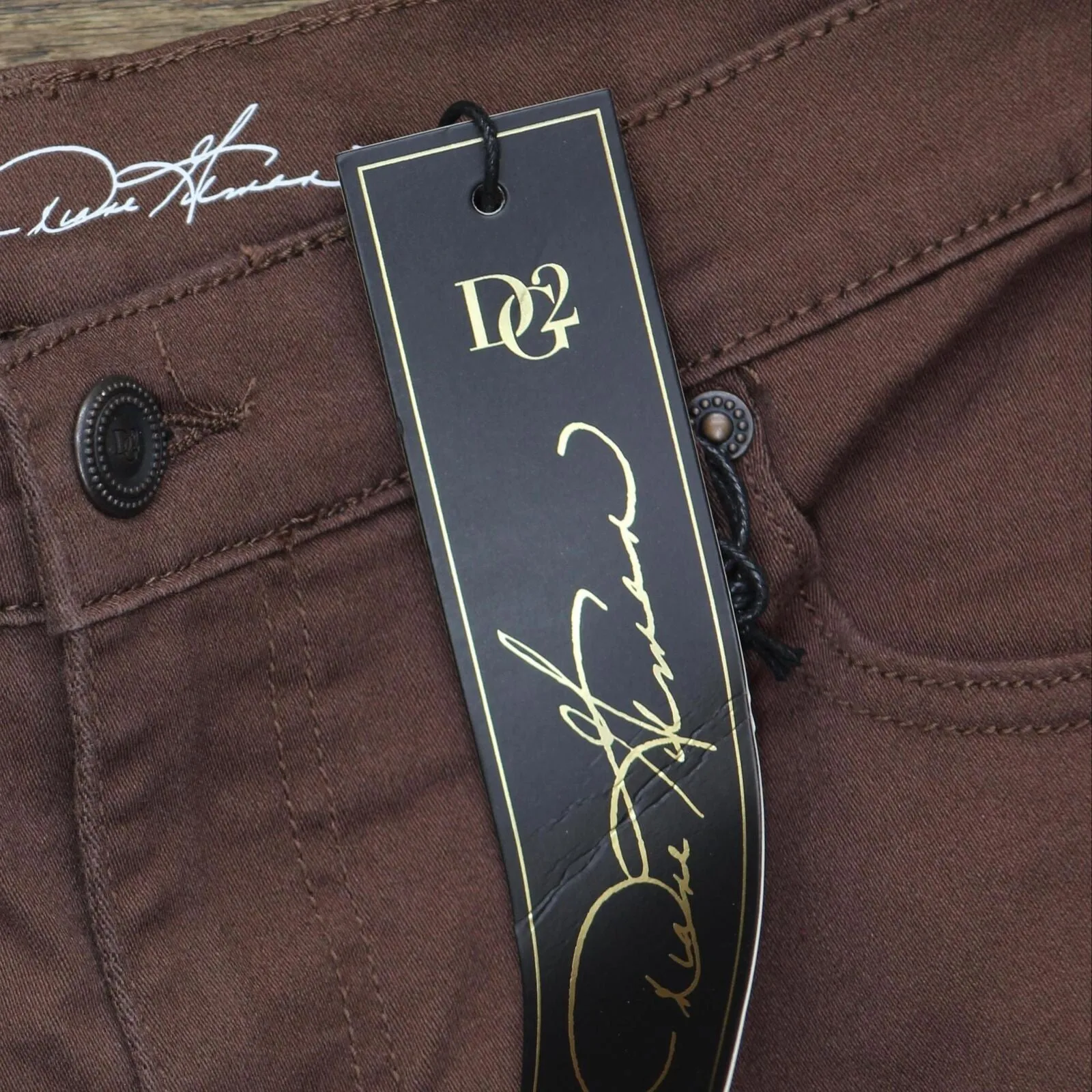 DG2 by Diane Gilman Womens Stretch Ultra Skinny Jeans 731608 Brown 16