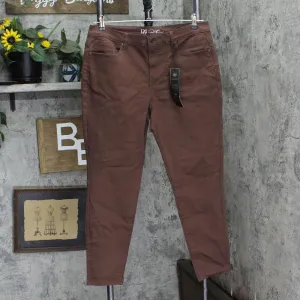DG2 by Diane Gilman Womens Stretch Ultra Skinny Jeans 731608 Brown 16