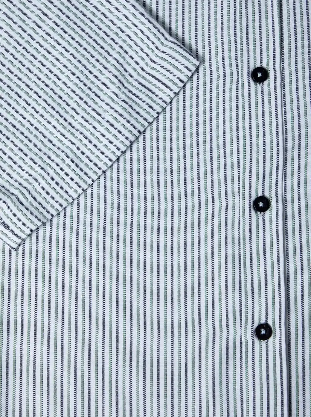 DG's Drifter Ivano Short Sleeve Stripe Oxford Shirt Green