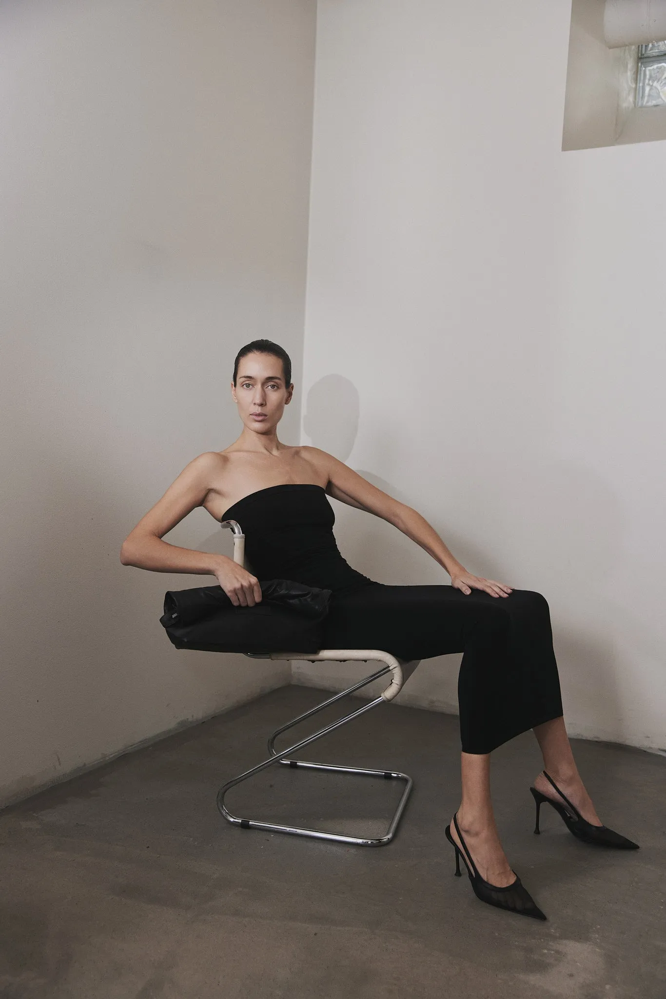 Echo dress - Viscose, Nylon & Spandex - Black