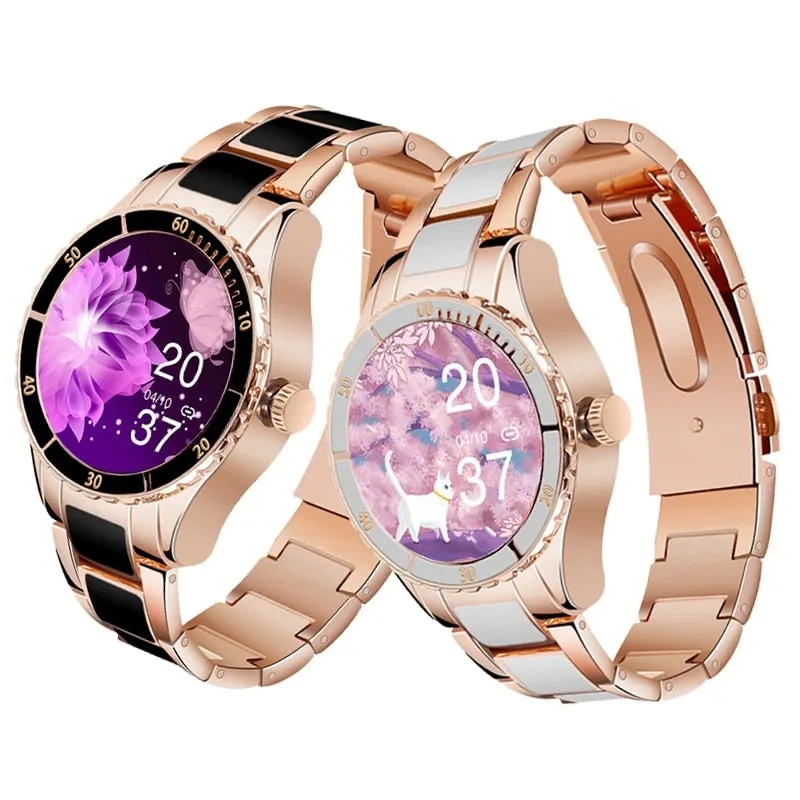 Elegant Women Dial Call Custom Watch Face Dignified Lady Smartwatch