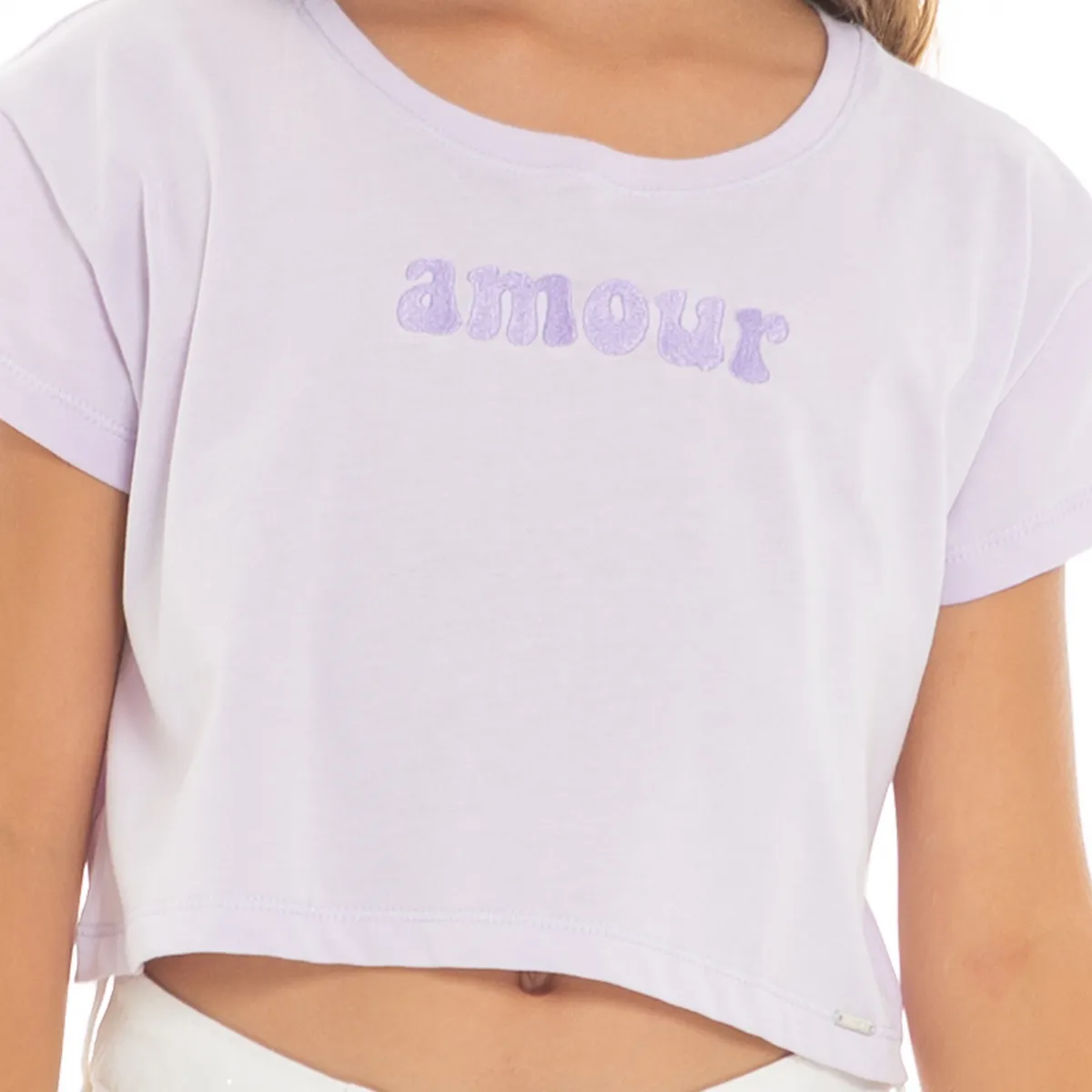 EMBROIDERED CROPPED T-SHIRT FOR GIRLS