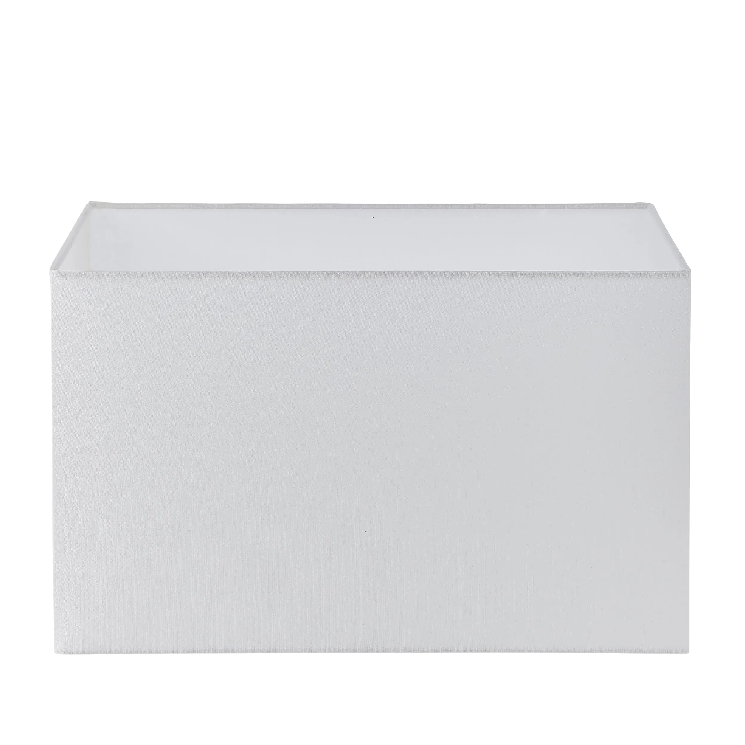 Endon 77478 Rectangular 1lt Shade Vintage white fabric 60W E27 or B22 GLS (Required)