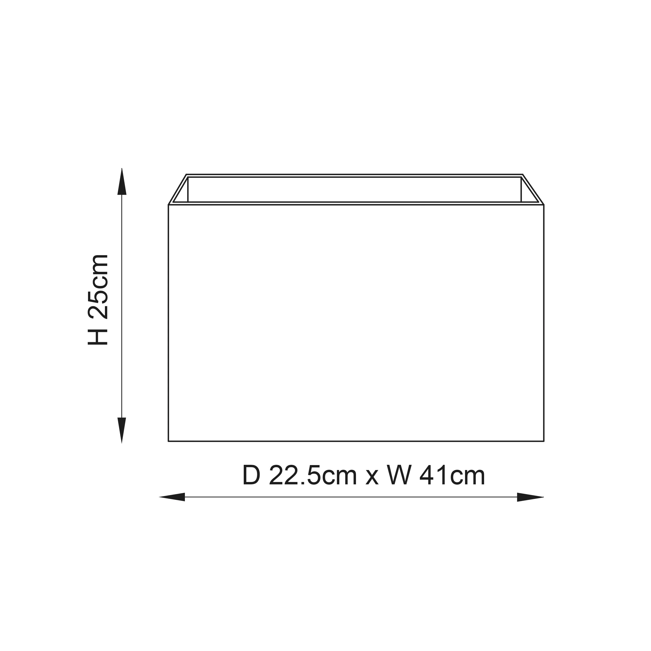 Endon 77478 Rectangular 1lt Shade Vintage white fabric 60W E27 or B22 GLS (Required)