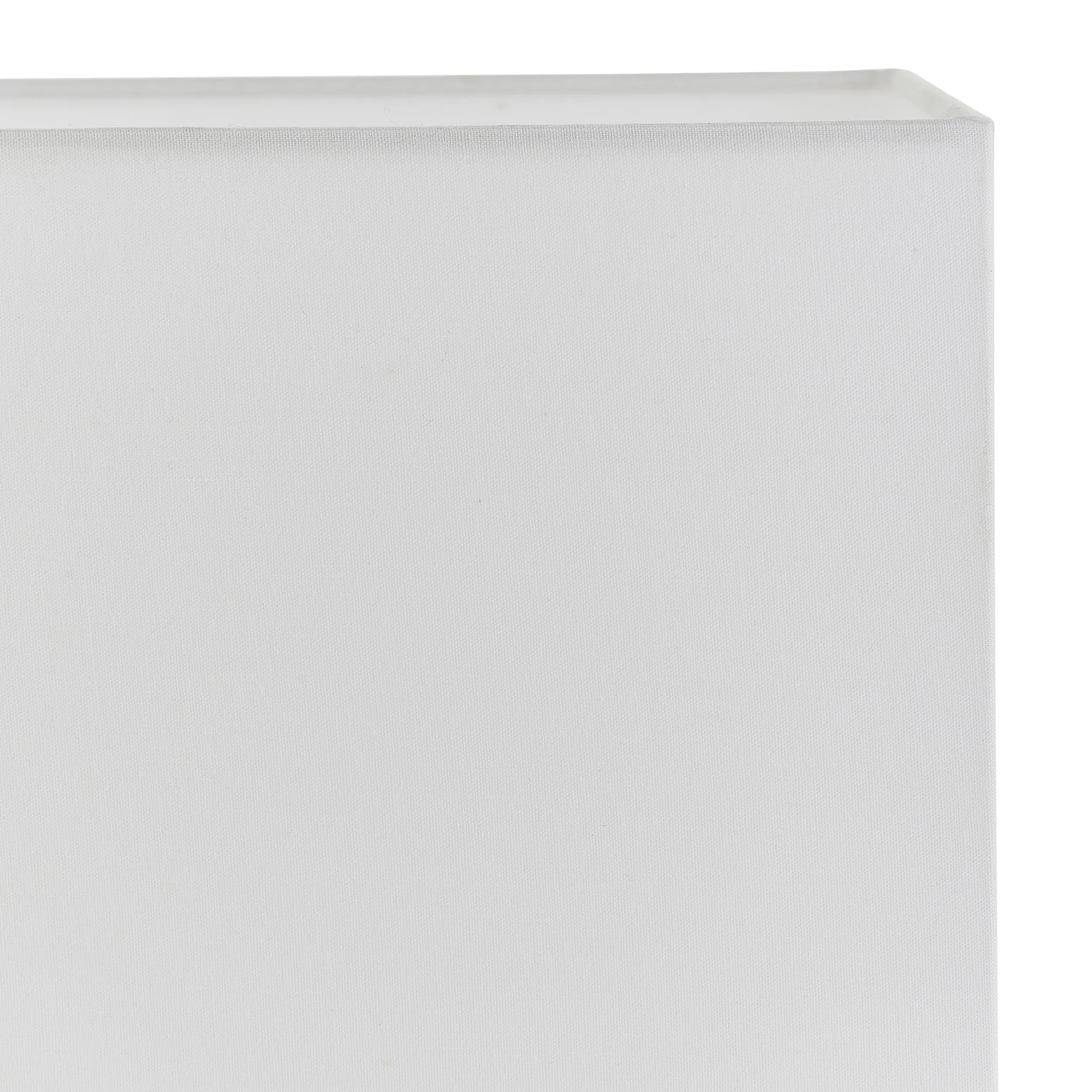 Endon 77478 Rectangular 1lt Shade Vintage white fabric 60W E27 or B22 GLS (Required)