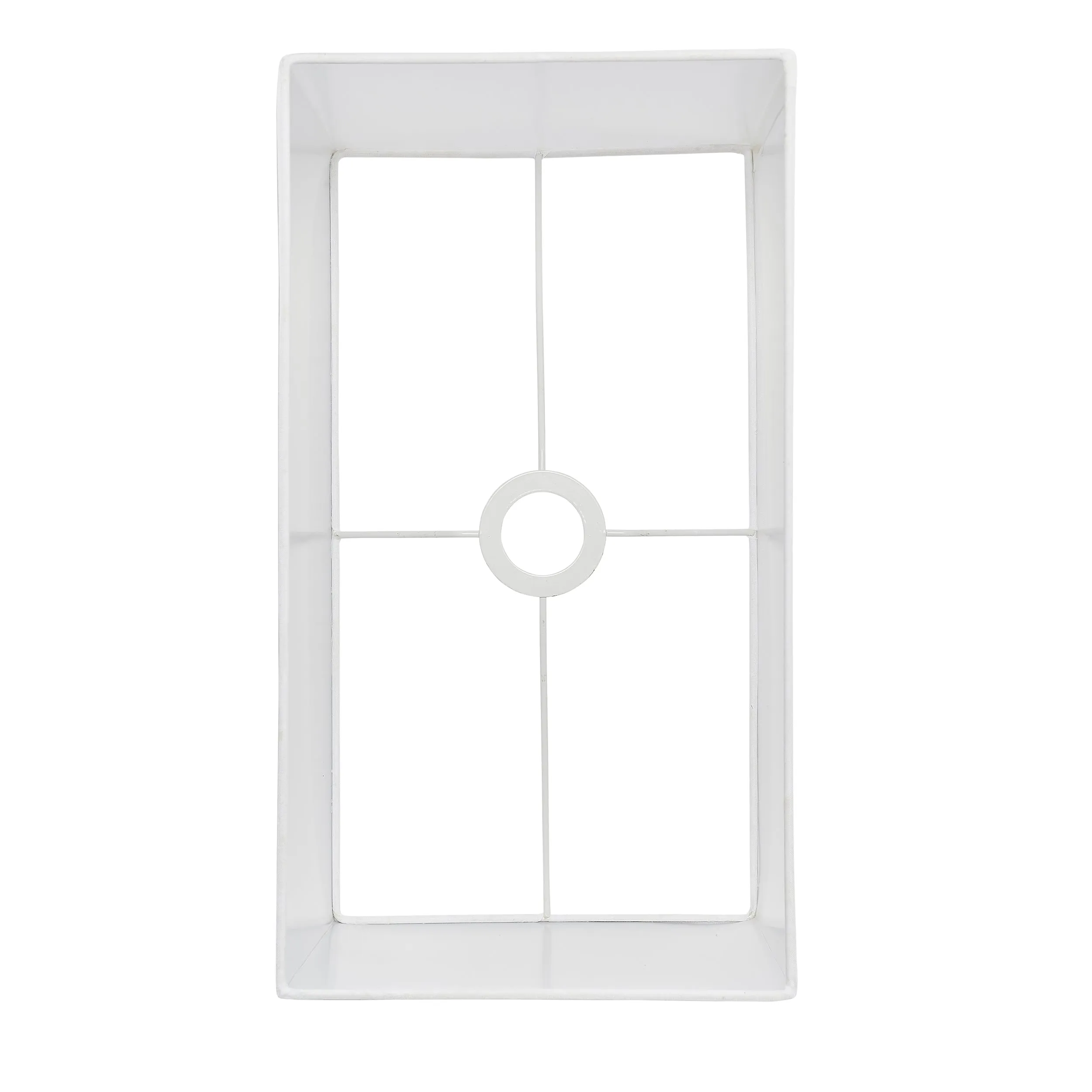 Endon 77478 Rectangular 1lt Shade Vintage white fabric 60W E27 or B22 GLS (Required)