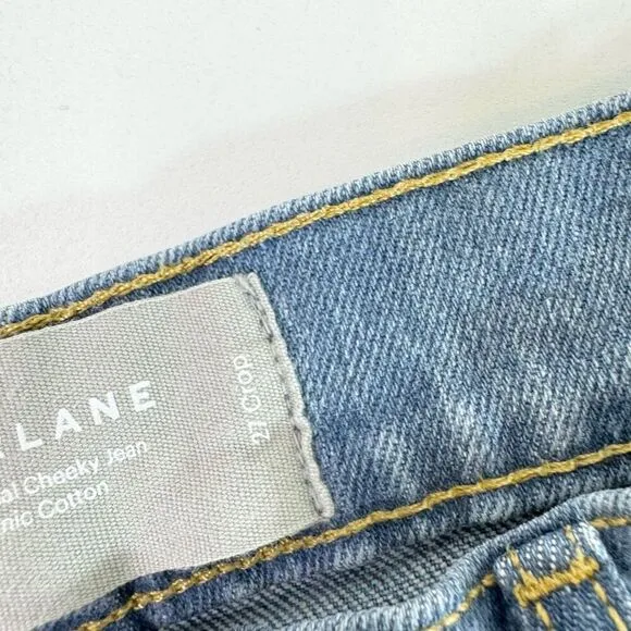 Everlane Jeans Womens 27 Mid-Wash High-Rise Organic Cotton Cheeky Crop Denim