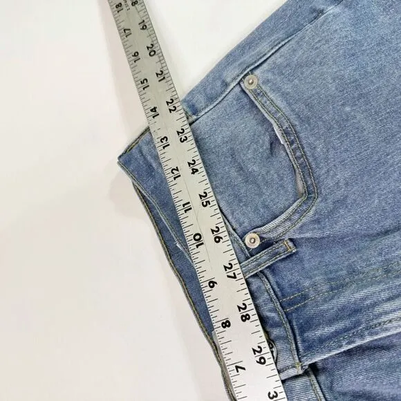 Everlane Jeans Womens 27 Mid-Wash High-Rise Organic Cotton Cheeky Crop Denim