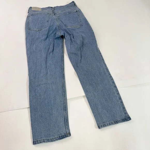 Everlane Jeans Womens 27 Mid-Wash High-Rise Organic Cotton Cheeky Crop Denim