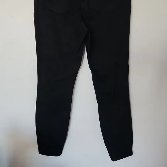 Everlane Way-High clean front Skinny Jeans Womens 32 Black  Organic Cotton