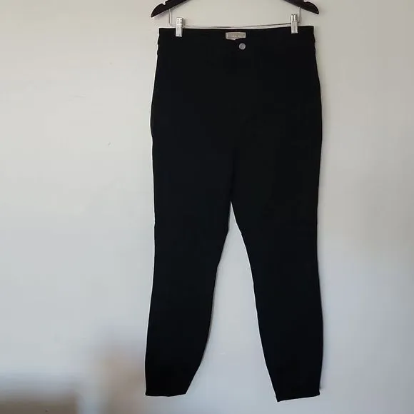 Everlane Way-High clean front Skinny Jeans Womens 32 Black  Organic Cotton
