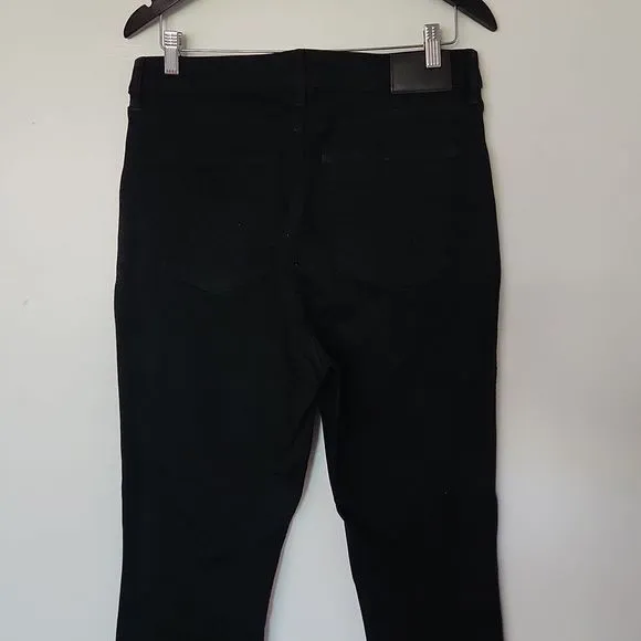 Everlane Way-High clean front Skinny Jeans Womens 32 Black  Organic Cotton