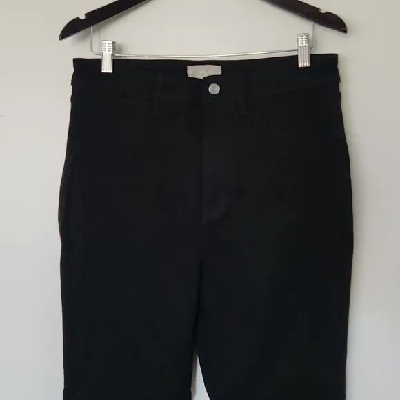 Everlane Way-High clean front Skinny Jeans Womens 32 Black  Organic Cotton