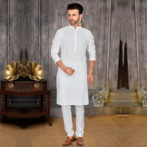 Exclusive White Radiance Kurta set
