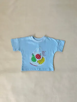 Farmers Market Relaxed Tee - Sky