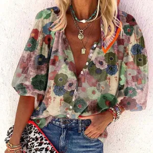 Fawn | Floral Print Blouse