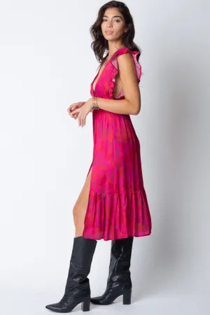 FINAL SALE: The Jessie Midi Dress, Sugar Plum