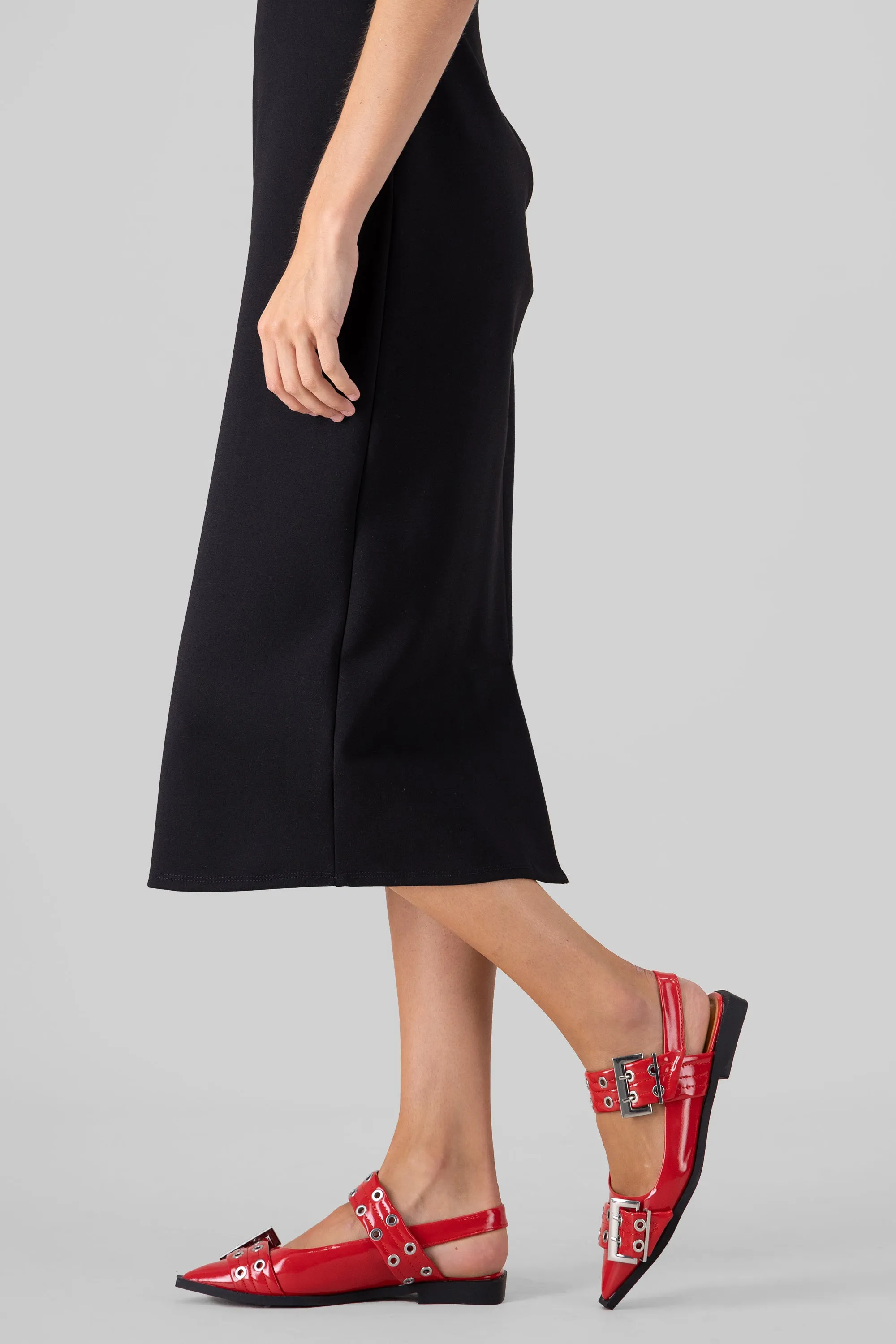 Flat puntal dos tiras eyelets hebillas